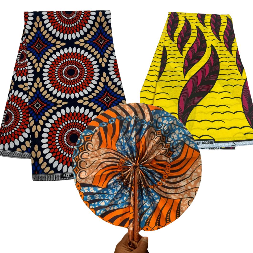 Christmas Ankara Block Print Gift Set - 006