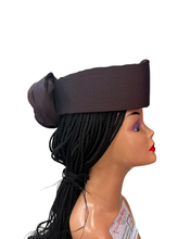 Load image into Gallery viewer, Brown Silk Zara Cap | African Headwrap Hat
