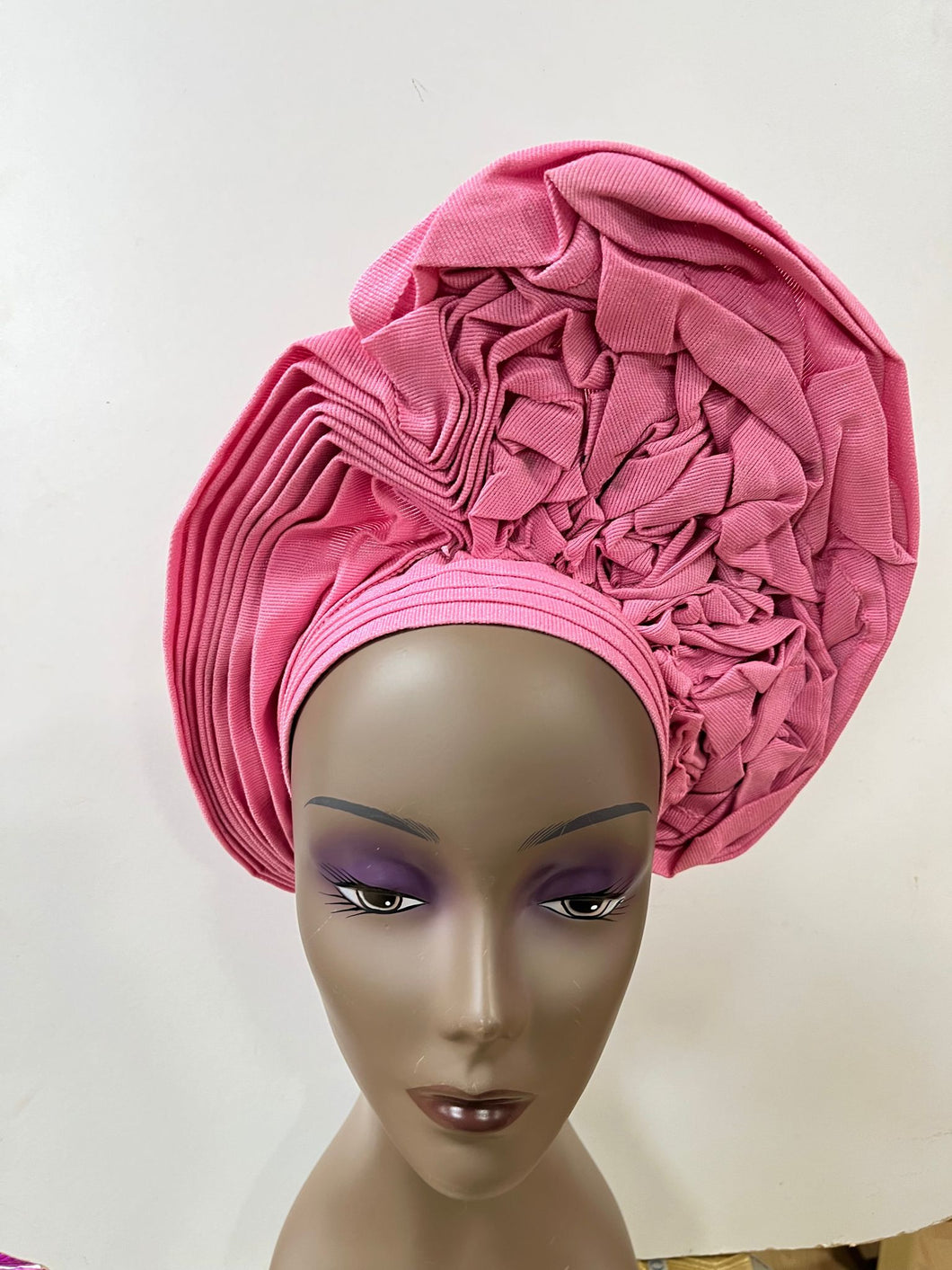 Light Pink Auto Gele