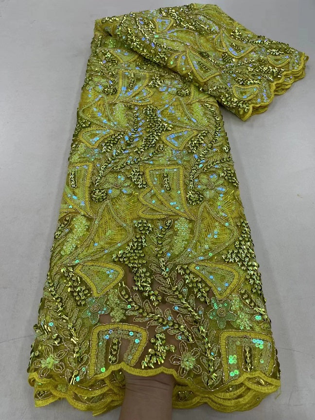 Light Yellow French Lace