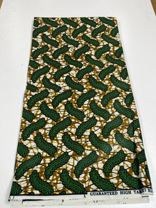 Green Ankara Print - 6 Yards