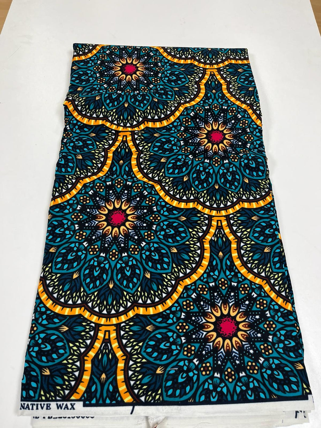 Teal Green Ankara Print - 6 Yards