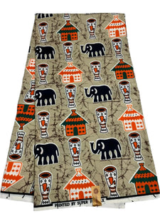 Animal Ankara Print - 6 Yards