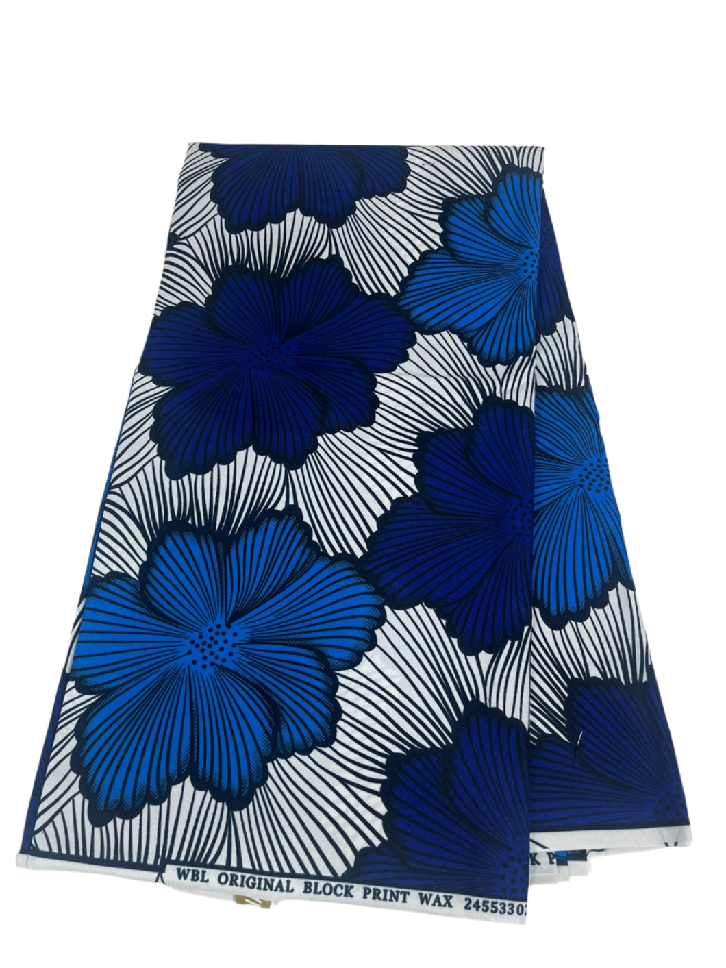 Blue and White Ankara Print - 6 Yards