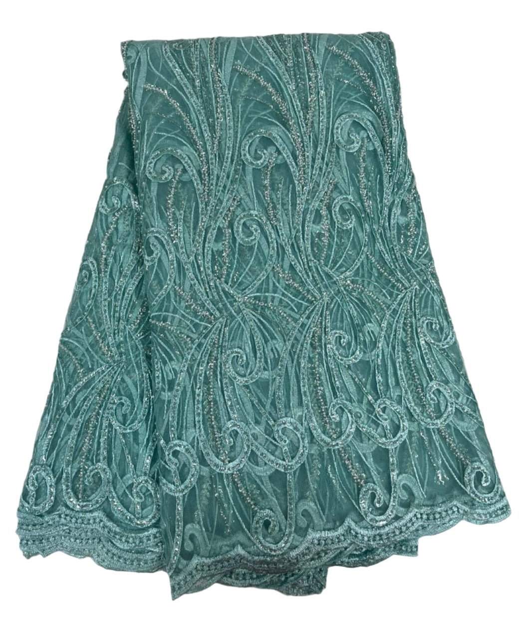 Mint Green French Lace - 5 Yards