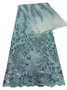 Mint Green French Lace - 5 Yards