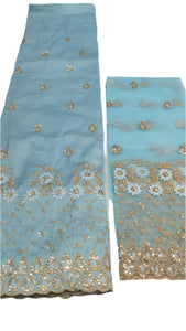 Light Blue George with Blouse Fabric