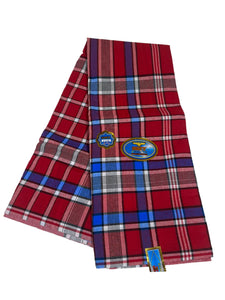 Red and Blue Plain George - 6 Yards
