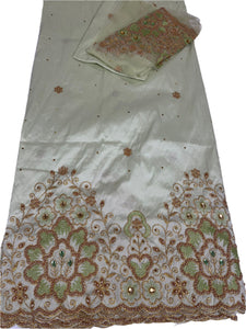 Sage Green George with Blouse Fabric