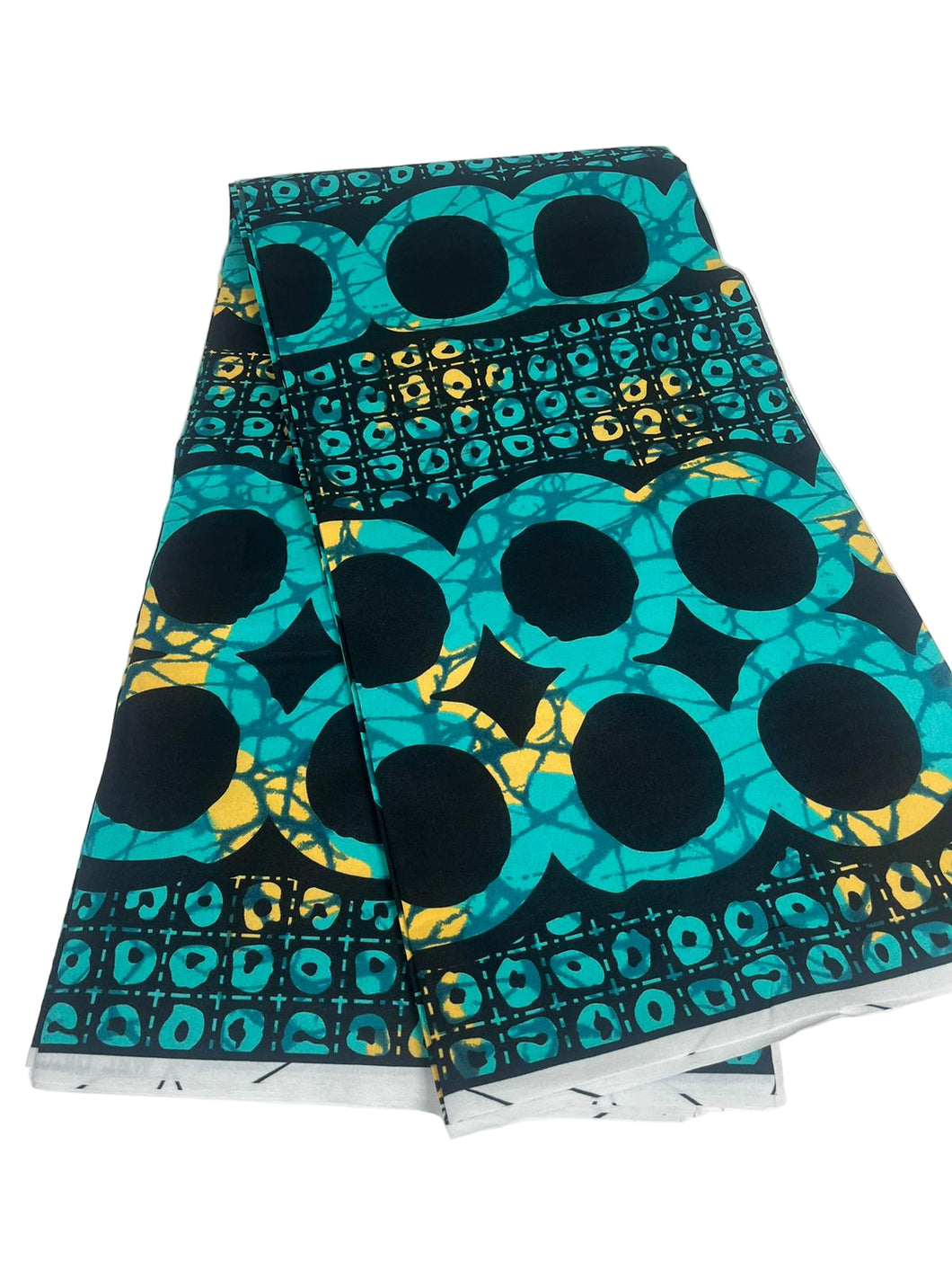 Teal Green Ankara Print - 6 Yards