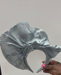 Silver Aso Oke Headband