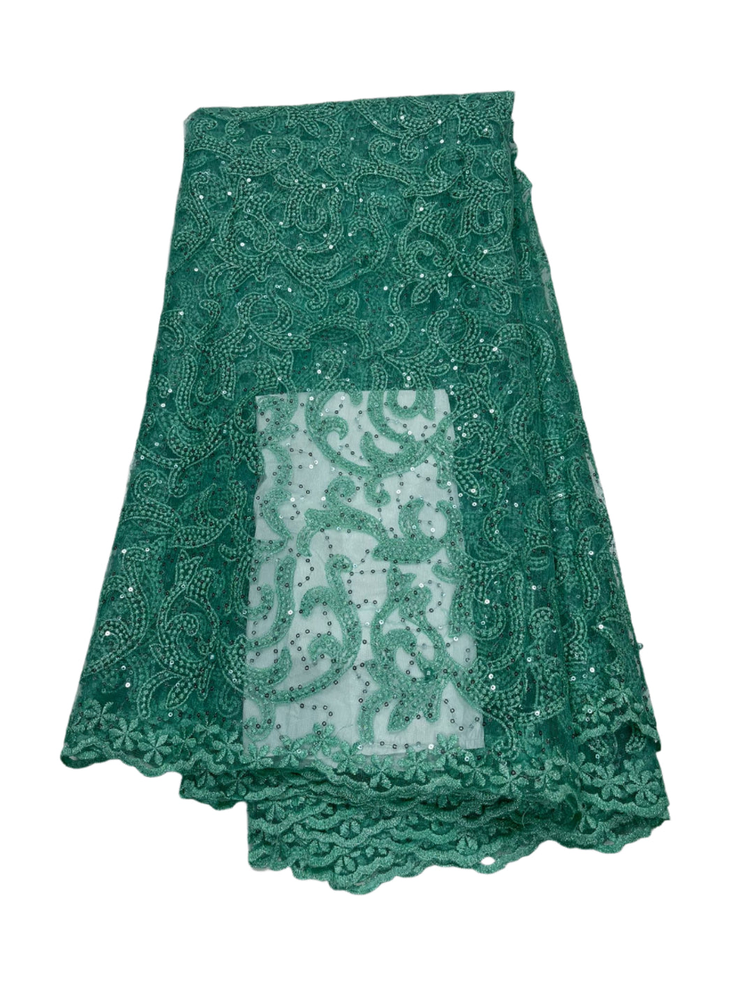 Mint Green French Lace - 5 Yards