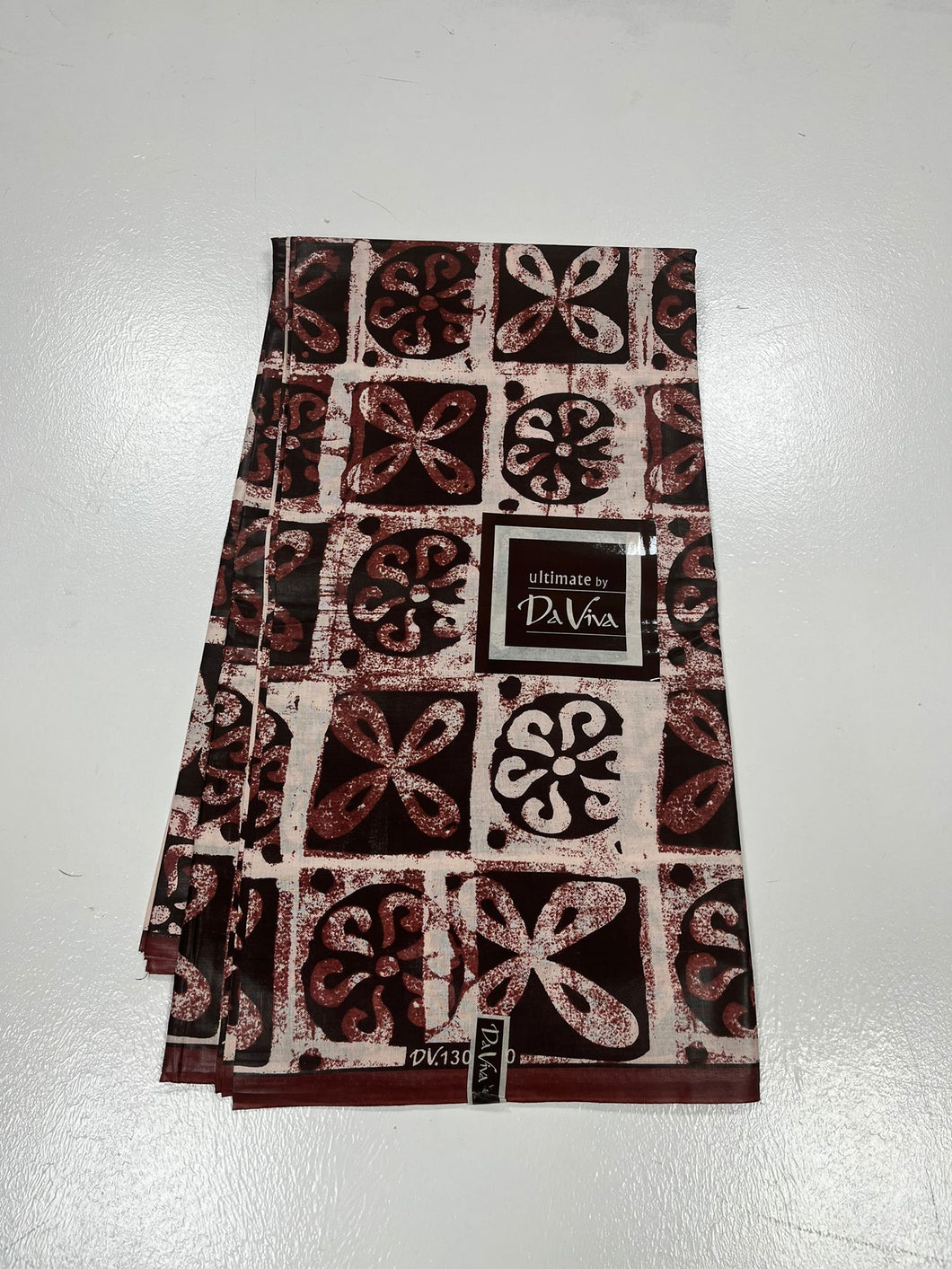 Brown Batik Style Ankara - 6 Yards