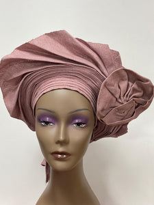 Blush Pink Auto Gele