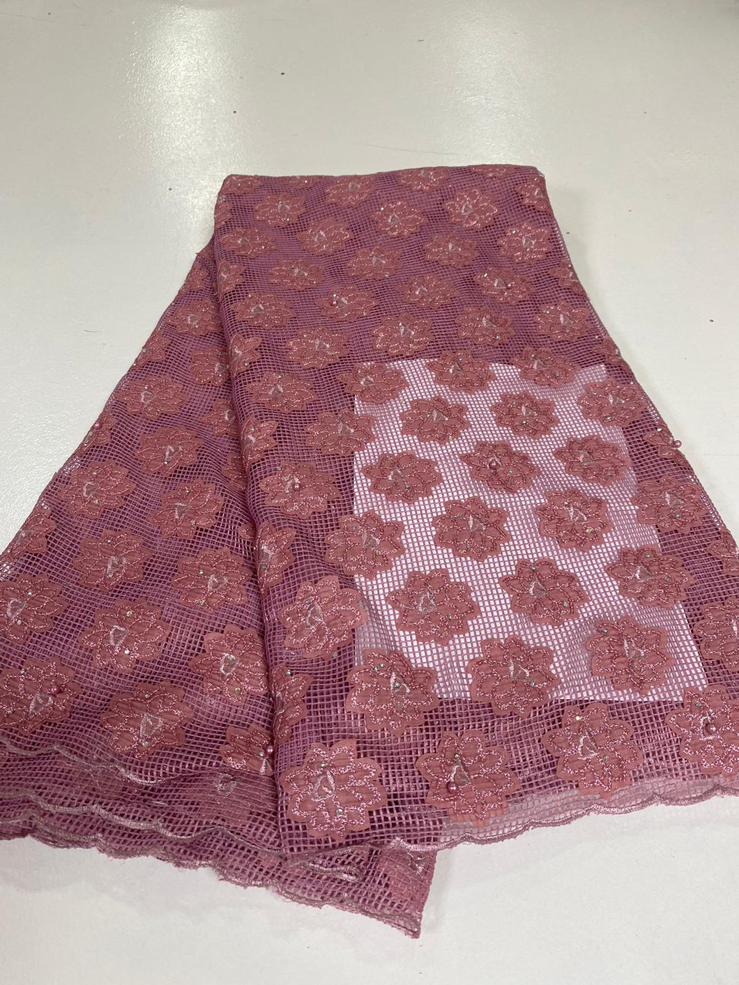 Blush Pink French Lace - 5 Yards